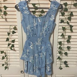 blue floral romper!
